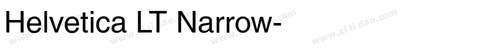 Helvetica LT Narrow字体转换